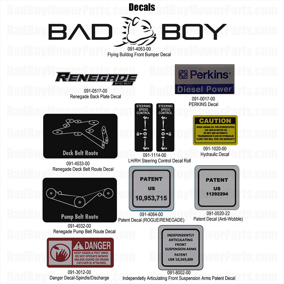 2025 Renegade - Diesel - Decals - 2